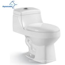 Aquacubic Practical Popular Siphonic One-piece Closet Floor Mounted  Bathroom WC Ceramic Toilet